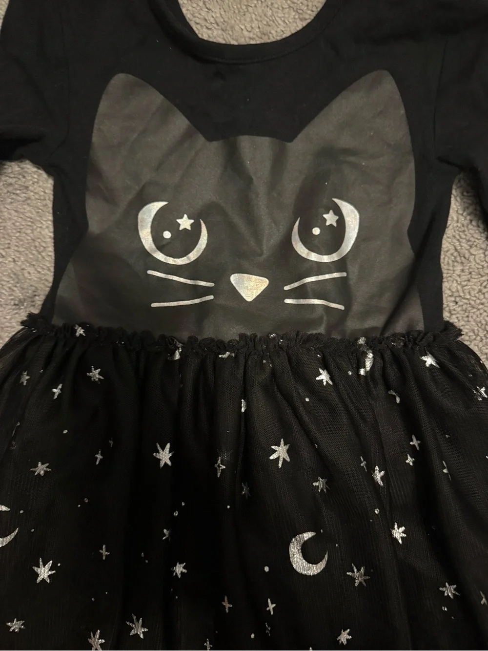 Old Navy Black Cat & Moon Tulle Dress
